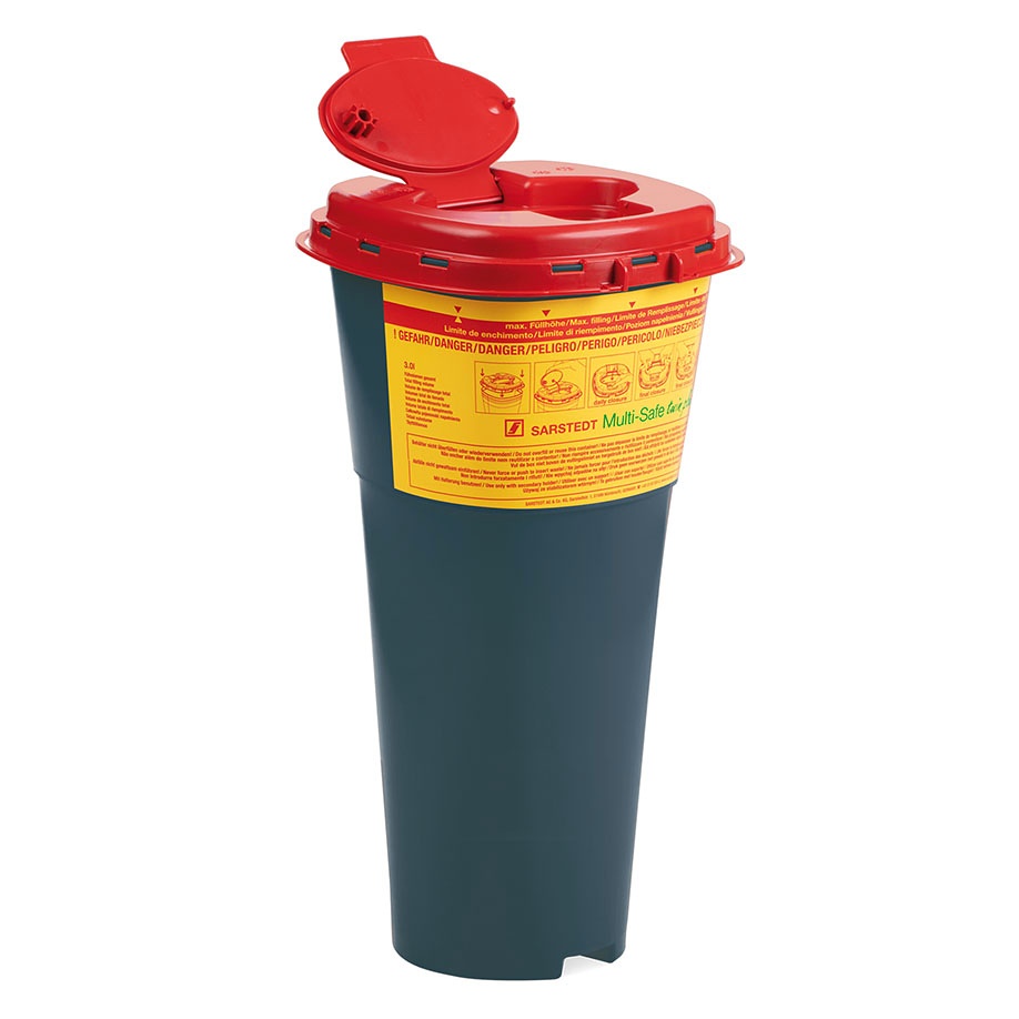 [SAR 77.3884.250] Kanülenabwurfbehälter 5,0 Ltr. Multi-Safe twin plus 5000 REC