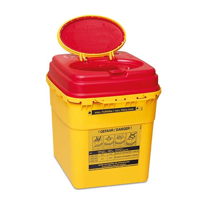 [SAR 77.3897.030] Kanülenabwurfbehälter 3,0 Ltr. Multi-Safe euroMatic 3000
