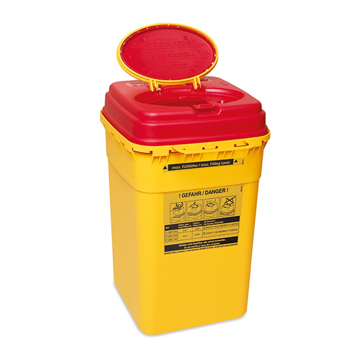 Kanülenabwurfbehälter 4,0 Ltr. Multi-Safe euroMatic 4000