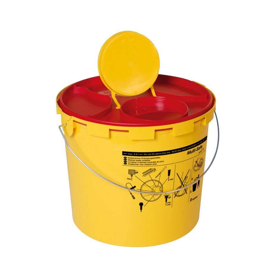 [SAR 77.3898.206] Kanülenabwurfbehälter 4,4 Ltr Multi-Safe medi 6