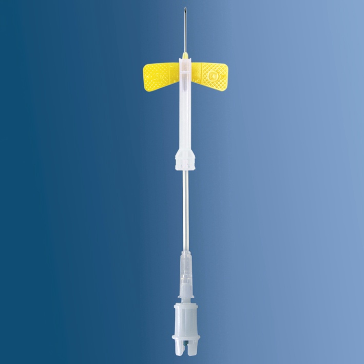 Safety-Multifly-Kanüle Nr./4'', S, gelb, kurzem Schlauch