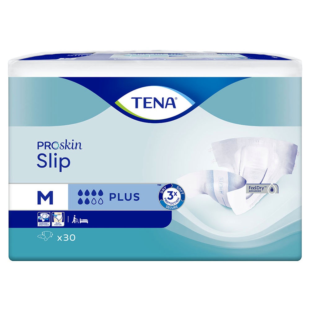 [SCA 710630] TENA Slip Plus Medium blau Windelhosen (3 x 30 Stck.)