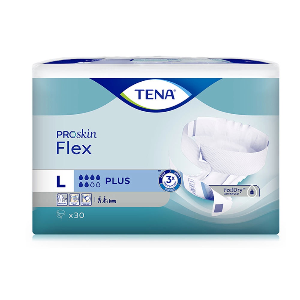 TENA Flex Plus L blau (3 x 30 Stck.) Inkontinenzeinlagen