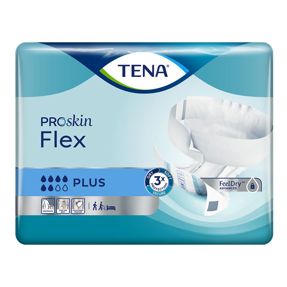 [SCA 730430] TENA Flex Plus M blau (3 x 30 Stck.) Inkontinenzeinlagen