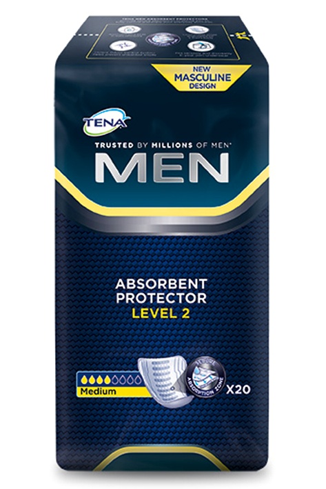 [SCA 750776] TENA Men Active Fit Level 2 Inkontinenzeinlagen (6 x 20 Stck.)