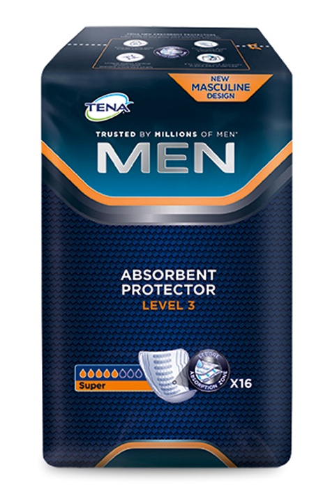 [SCA 750830] TENA Men Active Fit Level 3 Inkontinenzeinlagen (6 x 16 Stck.)