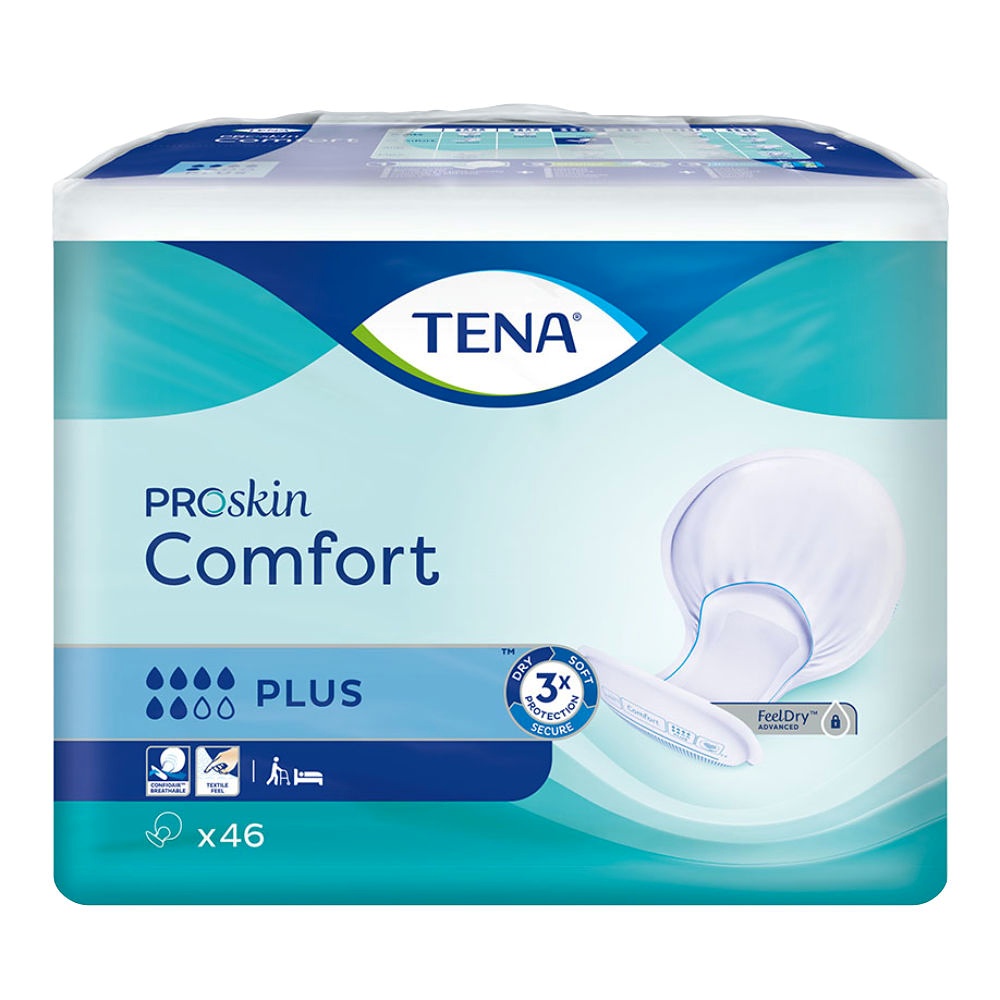 [SCA 752846] TENA Comfort Plus blau Inkontinenzeinlagen (2 x 46 Stck.)