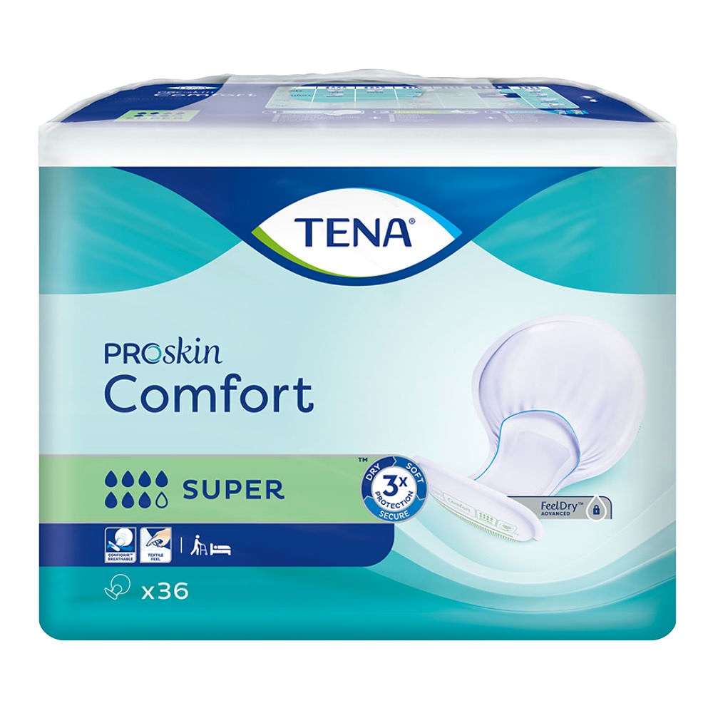 [SCA 758136] TENA Comfort Super grün Inkontinenzeinlagen (2 x 36 Stck.)