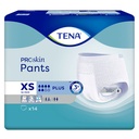 TENA Pants Plus XS Einweghosen Blau (4 x 14 Stck.)