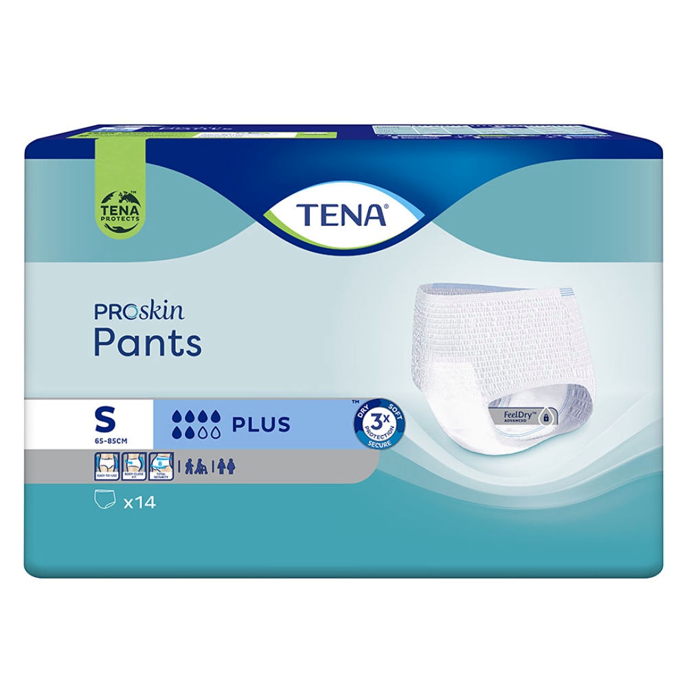 [SCA 792490] TENA Pants Plus S Einweghosen Blau (4 x 14 Stck.)