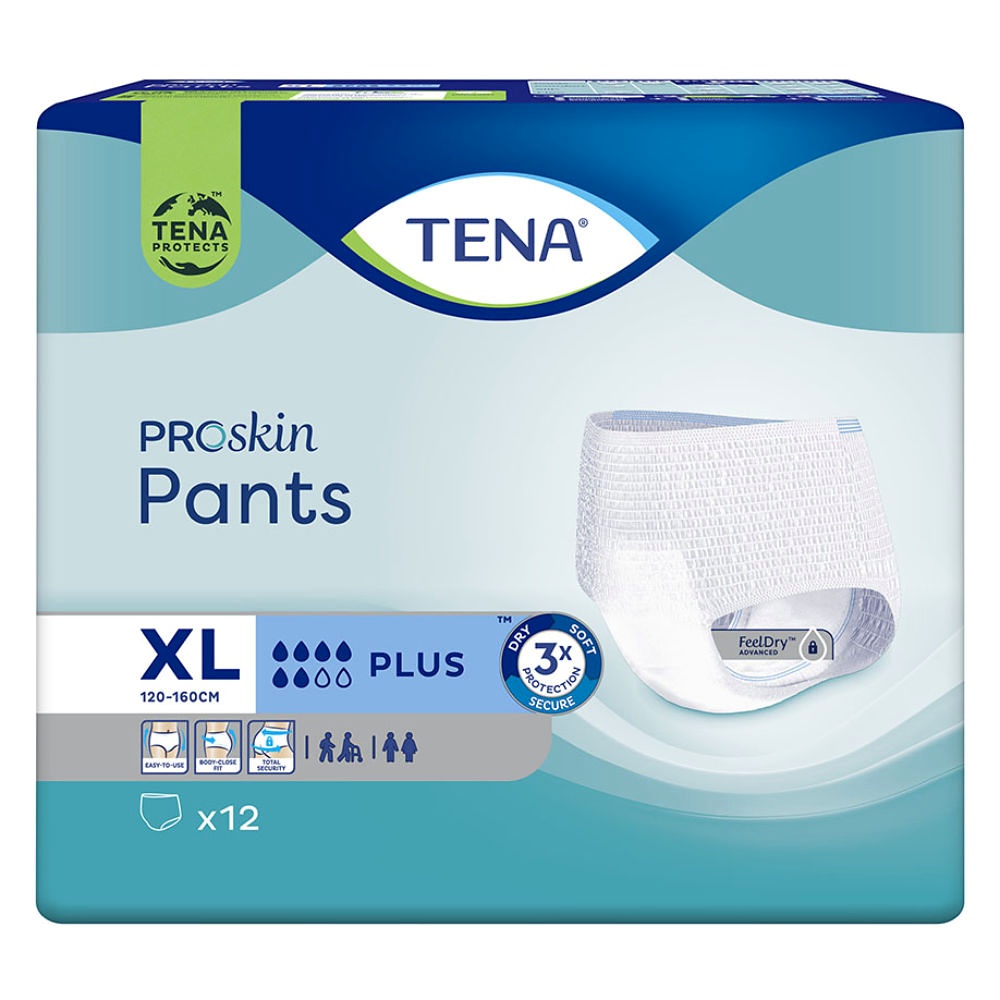 [SCA 792791] TENA ProSkin Pants Plus XL Einweghosen blau (4 x 12 Stck.)