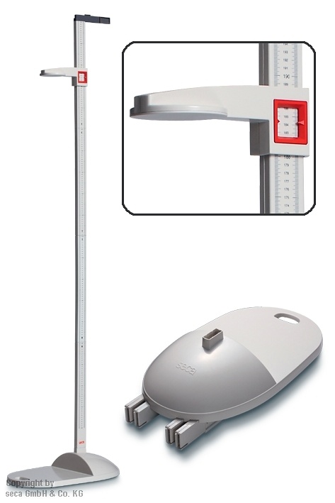 Mobiles Stadiometer seca 213 Mobile Messstation