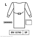 Secudrape OP-Mantel Standard Performance, steril, Gr. L = 130cm