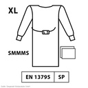 Secudrape OP-Mantel Standard Performance steril, Gr.XL = 150cm