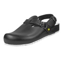 Sandale Modell INGOLSTADT mit Rist Und Fersenriemen, schwarz, Gr. 41