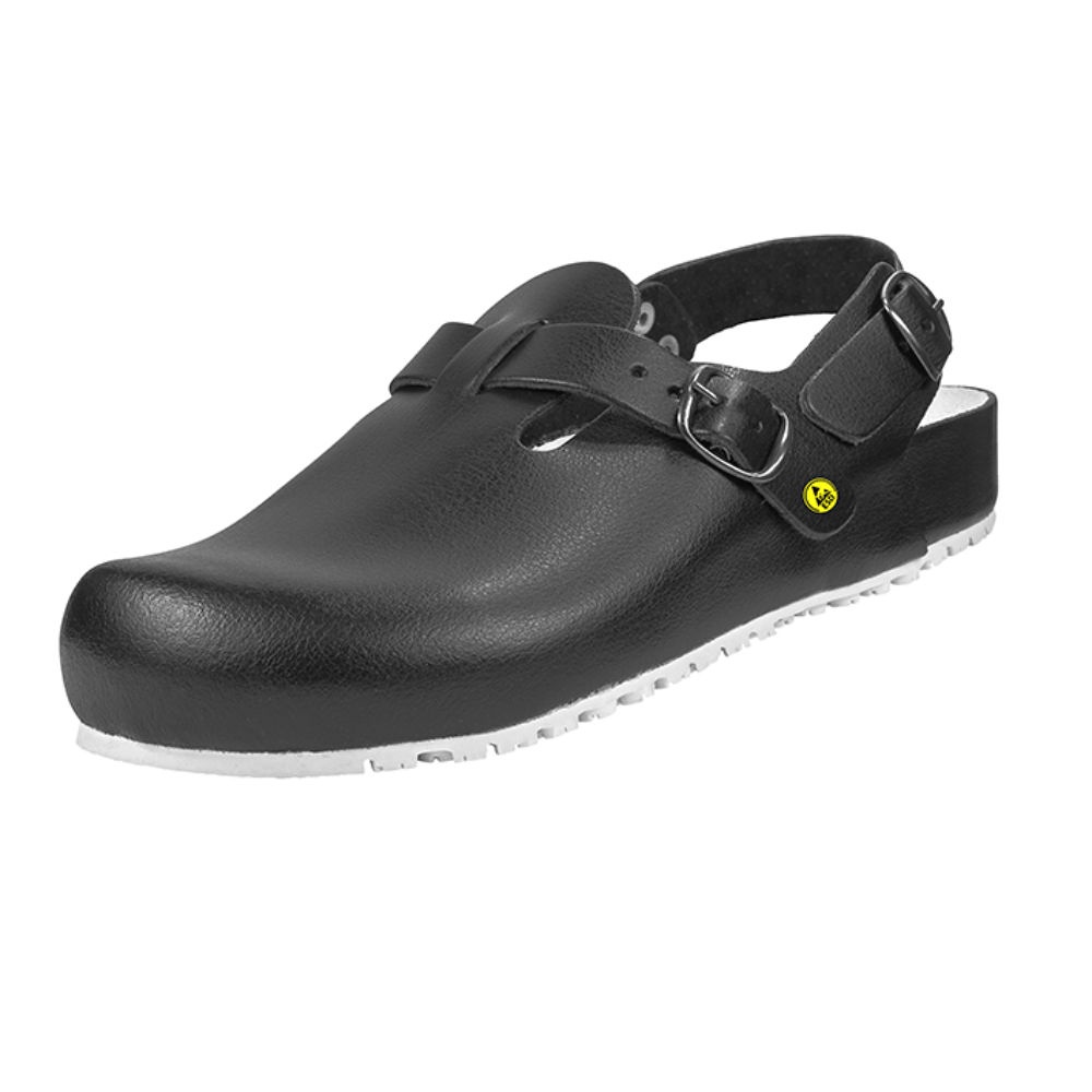 Sandale Modell INGOLSTADT mit Rist Und Fersenriemen, schwarz, Gr. 46