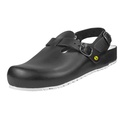 Sandale Modell INGOLSTADT mit Rist Und Fersenriemen, schwarz, Gr. 40