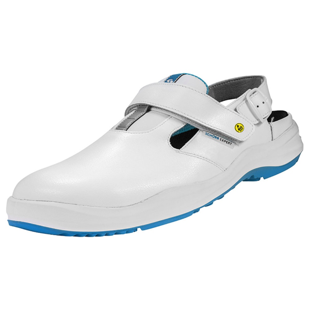 Sandale Modell ZWICKAU Mit Klettverschluss, weiß, Gr. 36