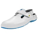Sandale Modell ZWICKAU Mit Klettverschluss, weiß, Gr. 42