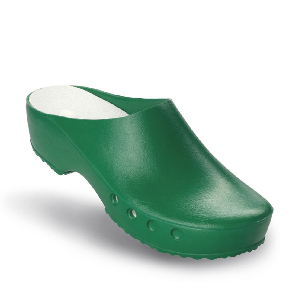 antist. ChiroClogs Classic (13), grün, atmungsaktiv ohne Fersenriemen