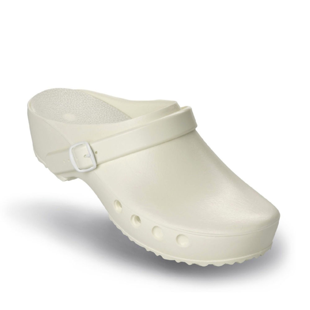 [SHR 3.2270.00.80.36] Antist. ChiroClogs Classic Mit Fersenriemen weiß, Gr. 36