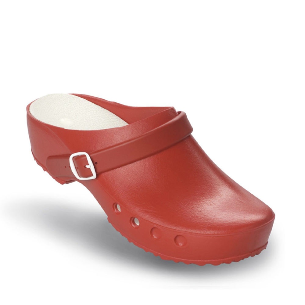 Antist. ChiroClogs Classic Mit Fersenriemen rot, Gr. 40