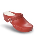 ChiroClogs Classic, rot mit Fersenriemen Gr. 43