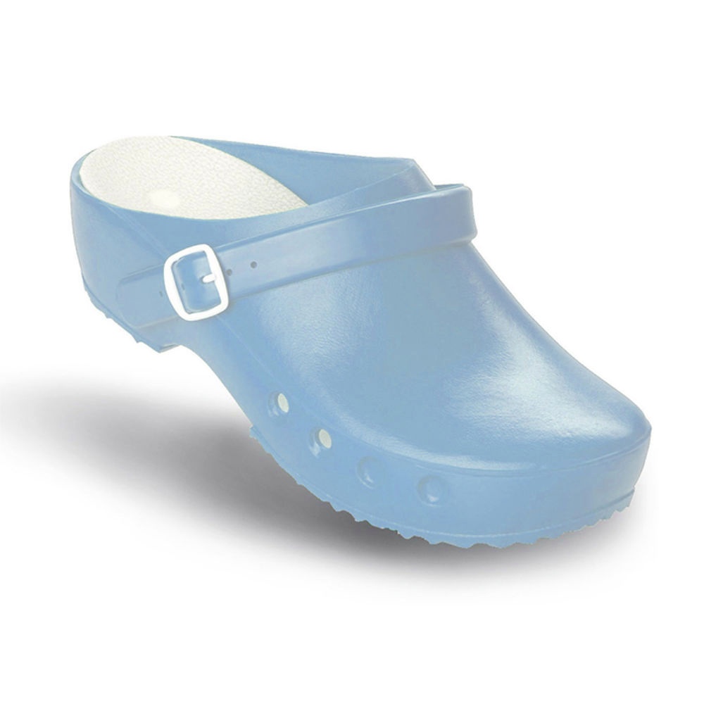 Antist. ChiroClogs Classic Mit Fersenriemen hellblau, Gr. 39