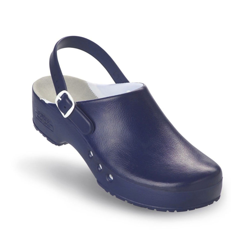 Antist. ChiroClogs Professional Mit Fersenriemen blau, Gr. 36