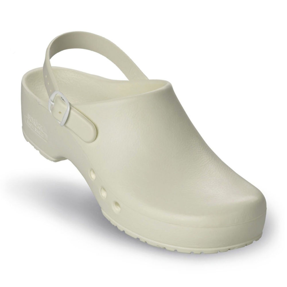 [SHR 3.2470.00.00.46] Antist. ChiroClogs Special Mit Fersenriemen weiß, Gr. 46