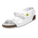 Sandale Modell STARNBERG Mit Fersenriemen weiß, Gr. 40