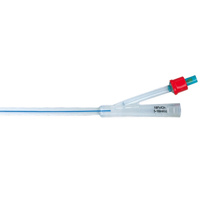 [SIL 19605.18] Silclear Ballonkatheter 5/10 ml Ch. 18 Rot