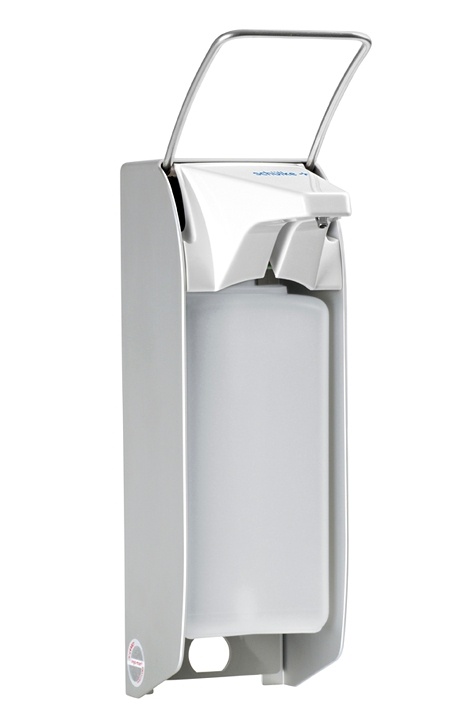 Präparatespender KHK 1000 Kurzer Armhebel, mit Kunststoffpumpe