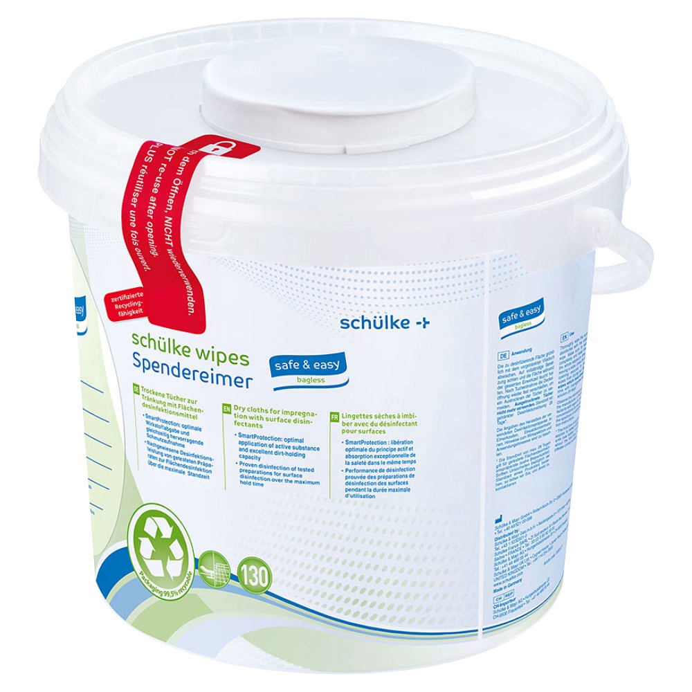 [SMH 70003177] Schülke wipes safe & easy Bagless (6 x 130 Tücher)
