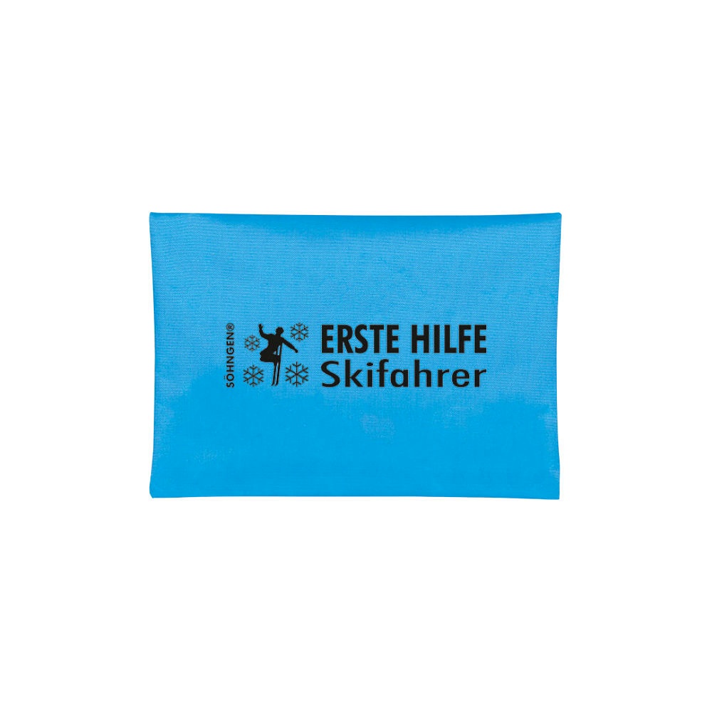 Erste-Hilfe-Tasche Skifahrer blau