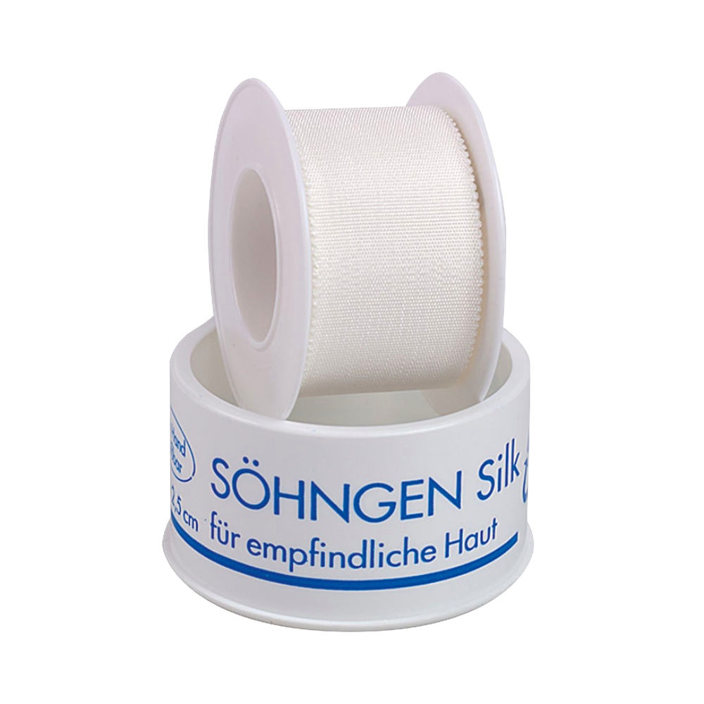 [SÖH 1009140] SÖHNGEN-Silk Heftpflaster Ca. 5 m x 2,50 cm mit Schutzring