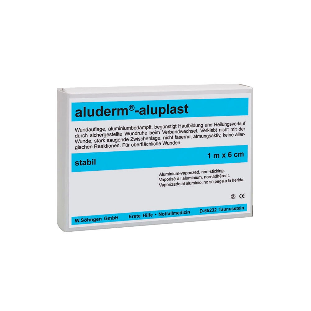[SÖH 1009151] Aluderm-aluplast Wundpflaster Stabil ca. 10 x 6 cm (10 Stck.)
