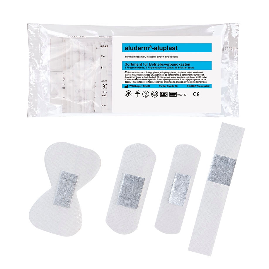[SÖH 1009152] Aluderm-aluplast Fingerverband-Sortiment Klein (30 Stck.)