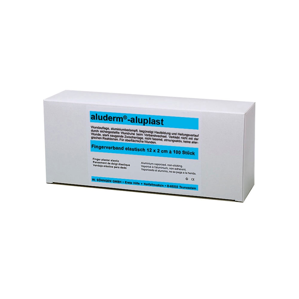 [SÖH 1009165] Aluderm-aluplast Fingerverband Elastisch ca. 12 x 2 cm (100 Stck.)