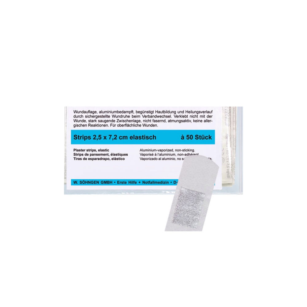 [SÖH 1009179] Aluderm-aluplast Strips Elastisch ca. 2,5 x 7,2 cm (50 Stck.)