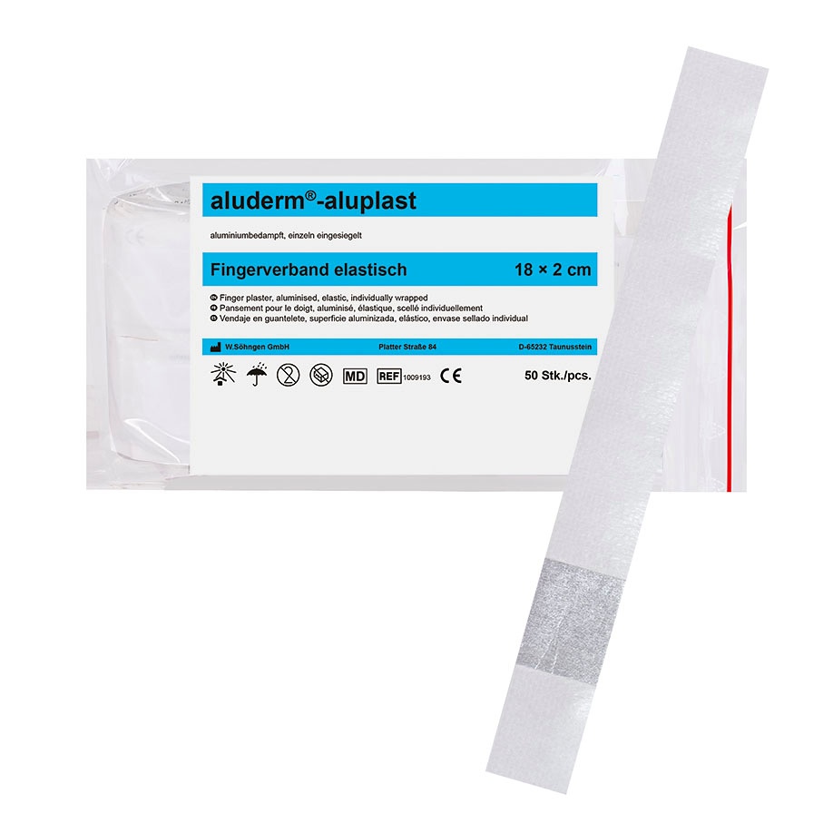 Aluderm-aluplast Fingerverband Elastisch ca. 18 x 2 cm (50 Stck.)