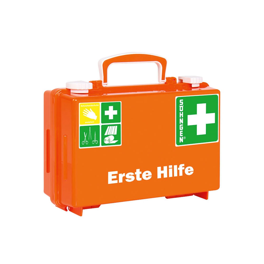 [SÖH 3001125] Erste-Hilfe Koffer QUICK-CD mit Füllung Standard DIN 13157, orange