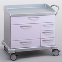 Verband- und Behandlungswagen mit 1 Schublade Typ 9D, links 1 Schublade