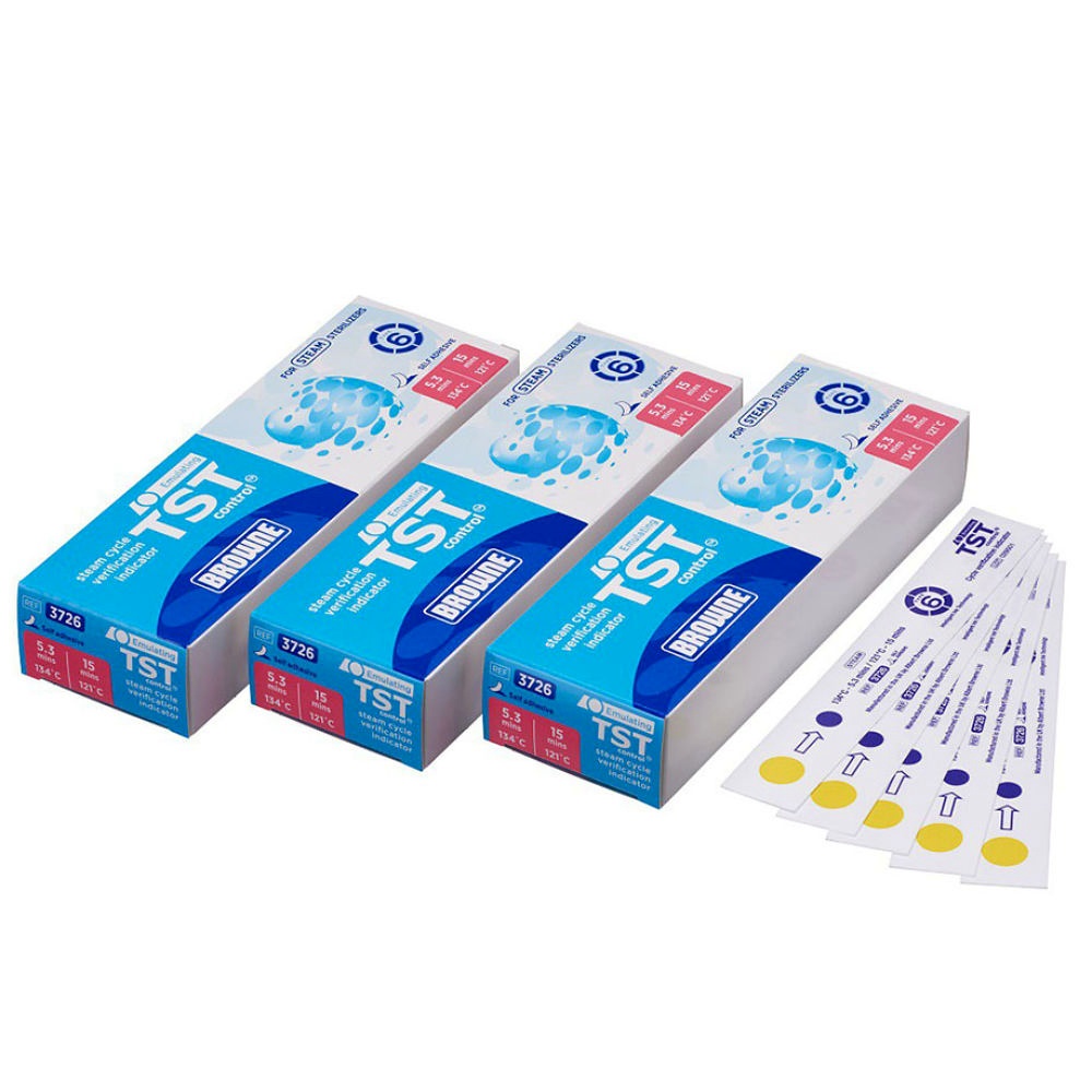 [STE 3726AB] BROWNE TST Control Emulationsindikatoren Selbstklebend (100 Stck.)
