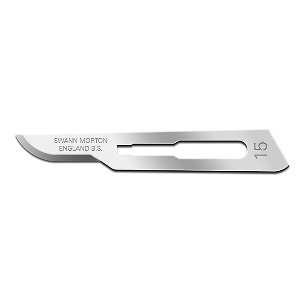 [SWA 115] Einmal-Skalpellklingen Swann-Morton Fig. 15 steril (100 Stck.)
