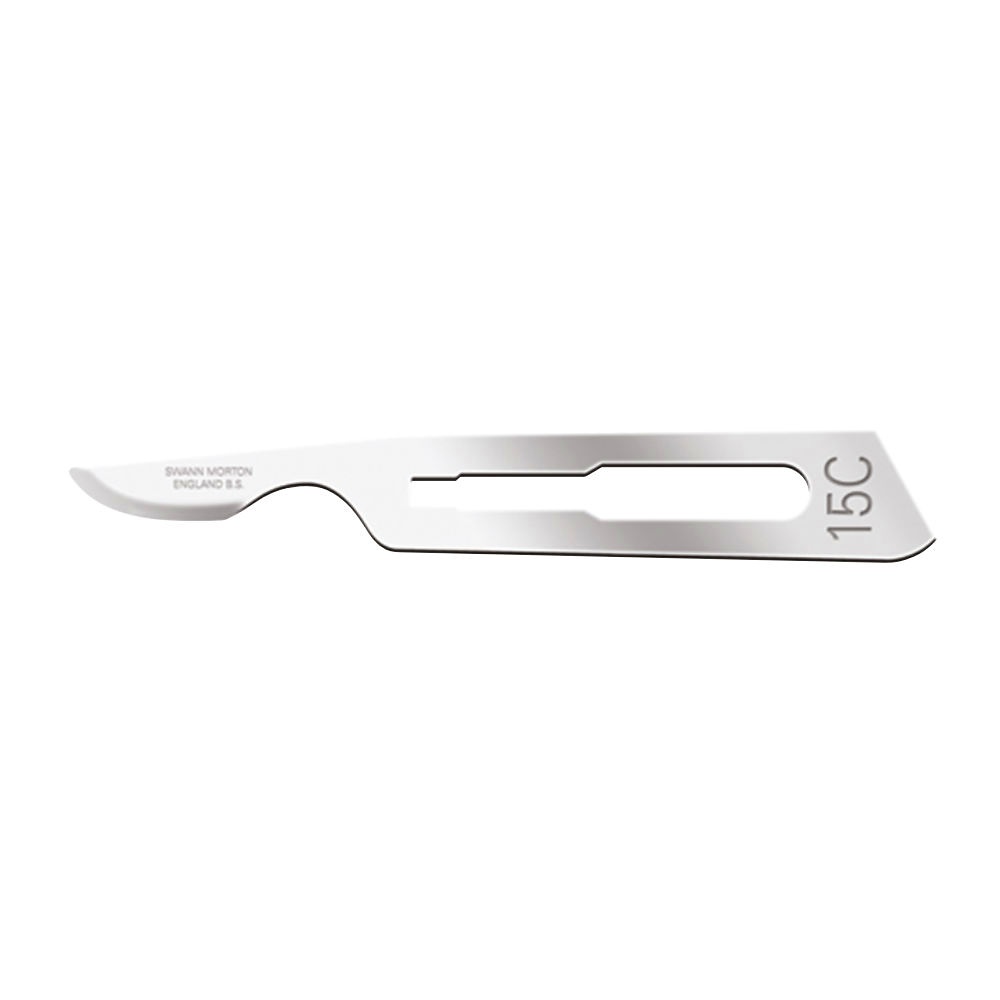 [SWA 115C] Einmal-Skalpellklingen Swann-Morton Fig. 15C steril (100 Stck.)