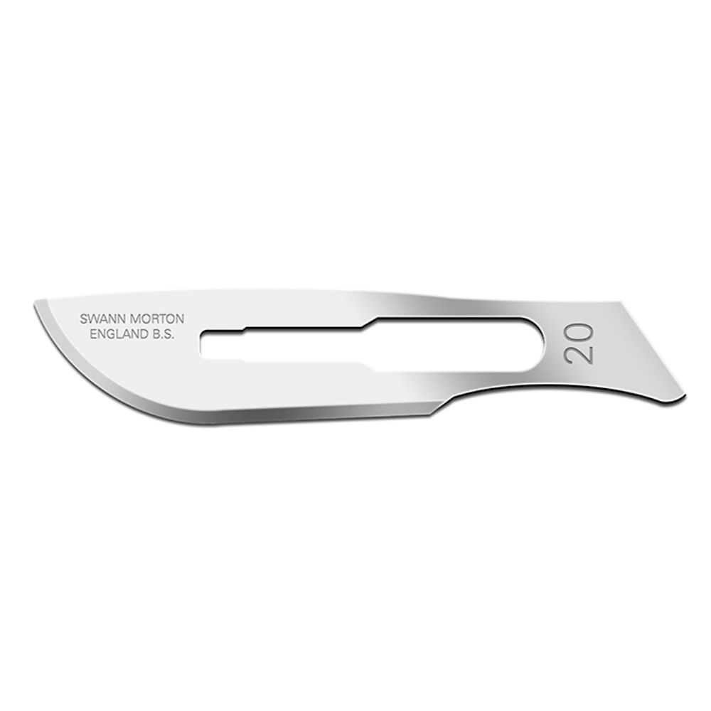 [SWA 120] Einmal-Skalpellklingen Swann-Morton Fig. 20 steril (100 Stck.)