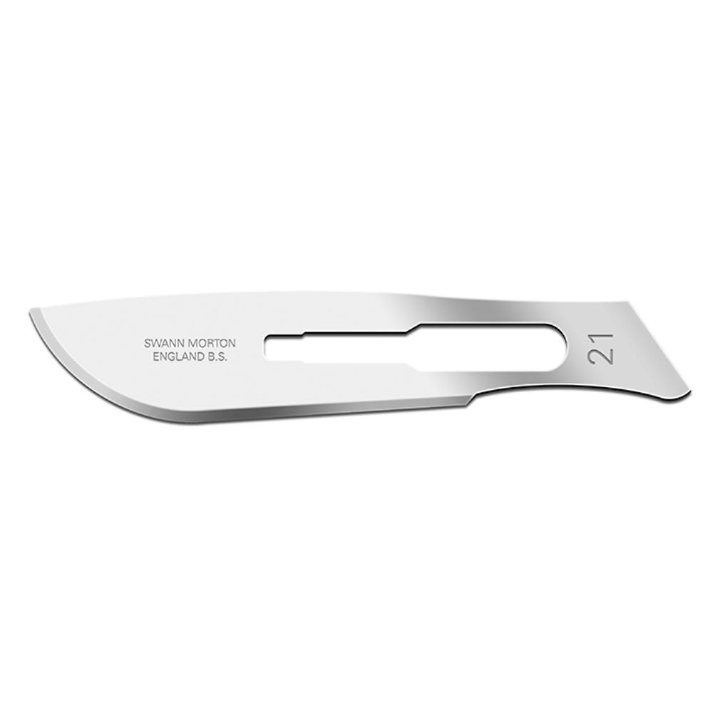 [SWA 121] Einmal-Skalpellklingen Swann-Morton Fig. 21 steril (100 Stck.)