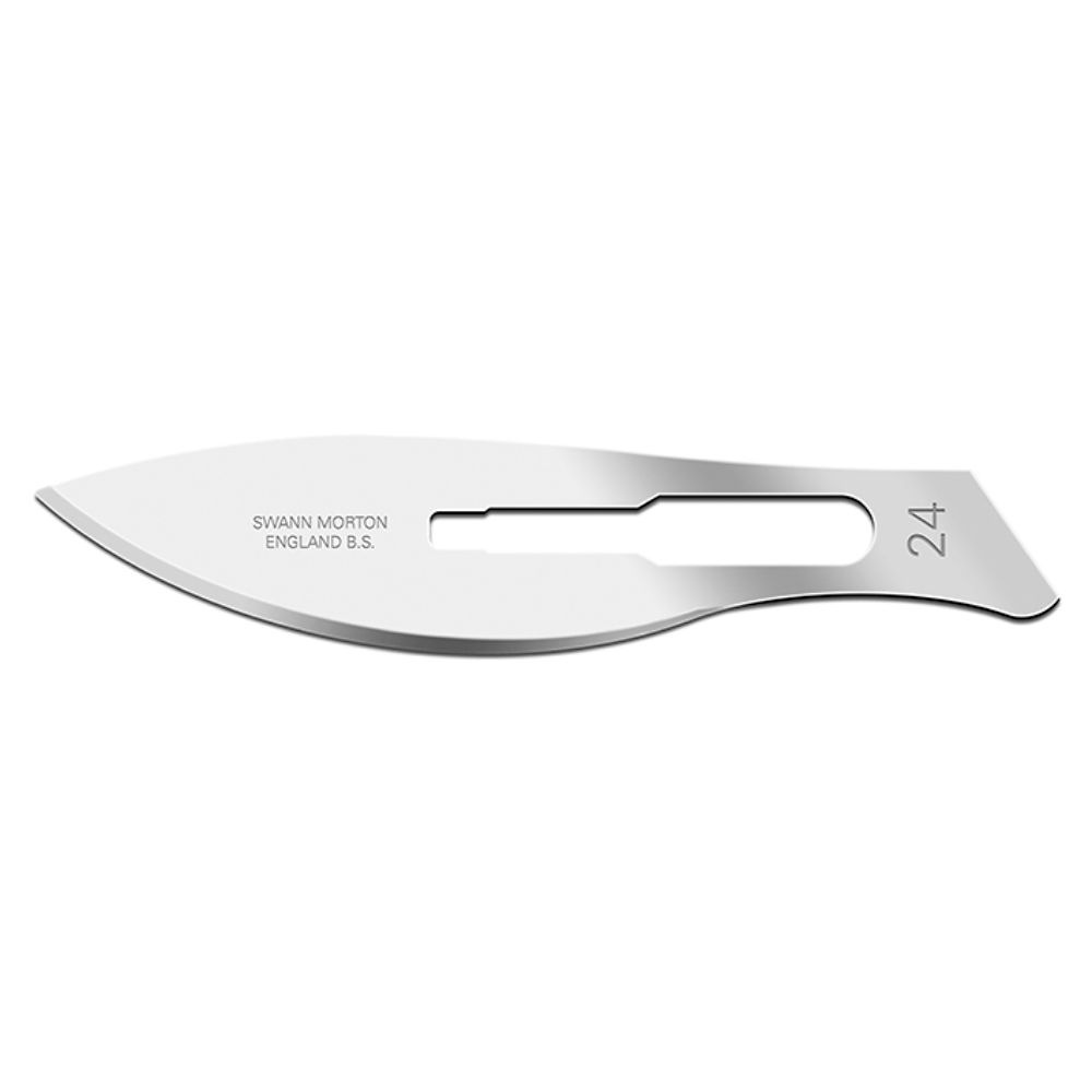 [SWA 124] Einmal-Skalpellklingen Swann-Morton Fig. 24 steril (100 Stck.)
