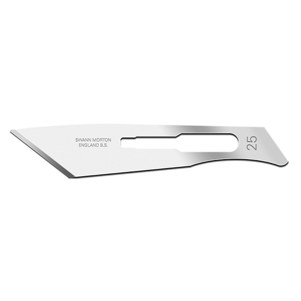 [SWA 125] Einmal-Skalpellklingen Swann-Morton Fig. 25 steril (100 Stck.)